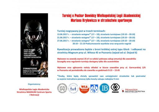 PUCHAR DOWÓDCY WIELKOPOLSKIEJ LEGII AKADEMICKIEJ W STRZELECTWIE SPORTOWYM