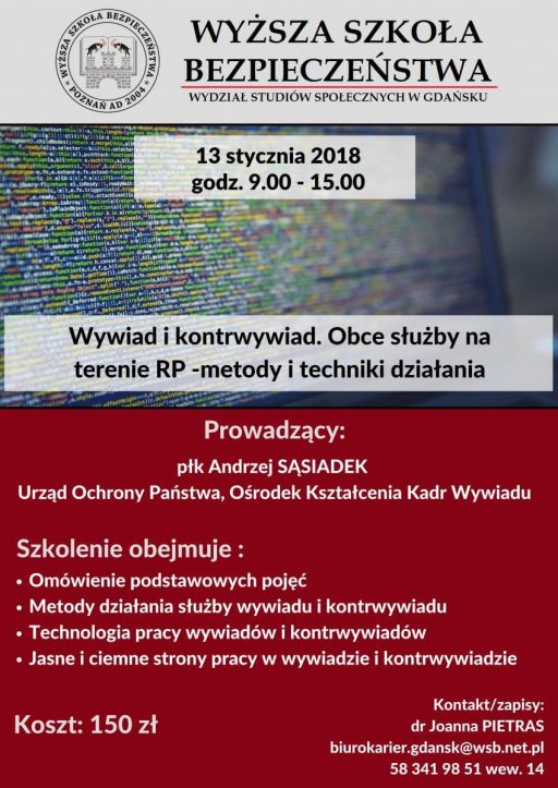 Wywiad i kontrwywiad. Obce służby na terenie RP – metody i techniki działania
