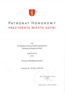 Patronat honorowy prezydenta Miasta Gdynia - Edukacja dla bezpieczeństwa