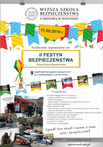II Festyn Bezpieczeństwa tuż, tuż… -11.05.2019