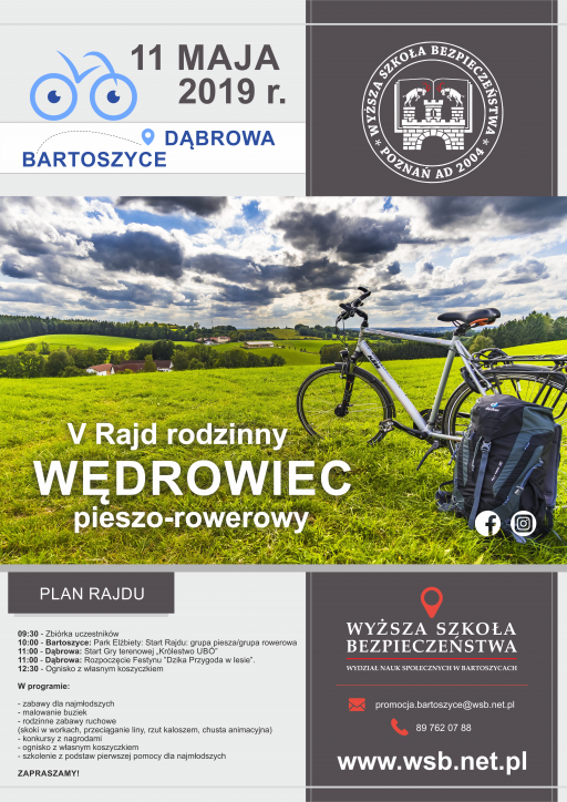 Zajęcia terenowe 11.05 – Informacja dla studentów WNS w Bartoszycach