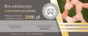 Bon edukacyjny - z rodziną raźniej 2020  studia od marca
