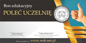Bon edukacyjny - poleć uczelnię 2020  studia od marca