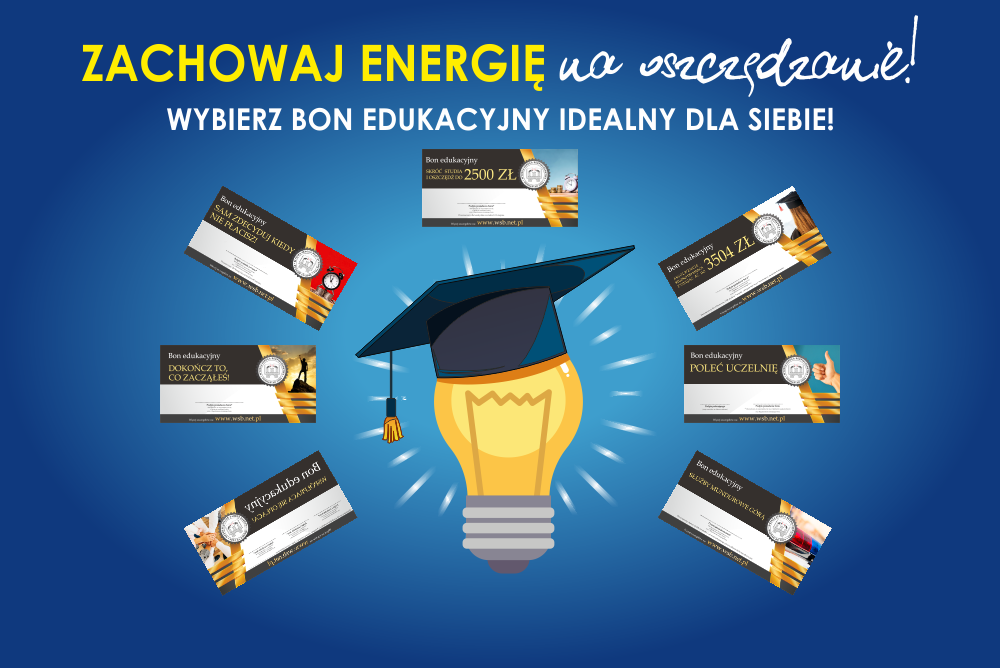 Zachowaj energię na oszczędzanie! Bony w Wyższej Szkole Bezpieczeństwa - studia od marca