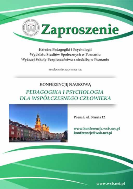 Konferencja naukowa: “Pedagogika i psychologia dla współczesnego człowieka”