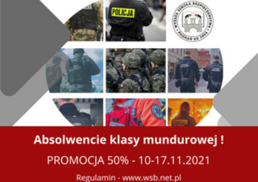 Absolwenci klas mundurowych górą – 50% zniżki w opłatach za studia