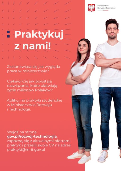 Zapraszamy na studenckie praktyki wakacyjne w Ministerstwie Rozwoju i Technologii