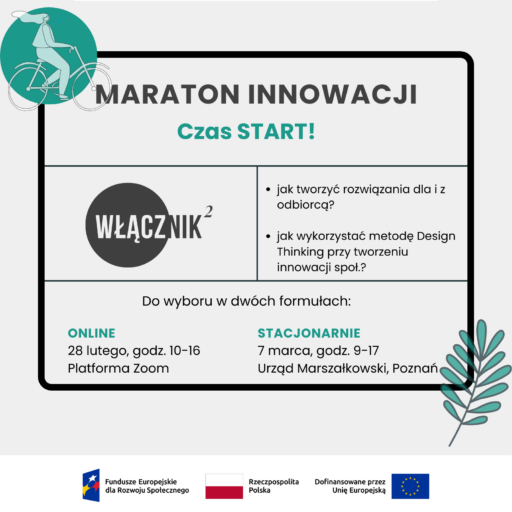 Zaproszenie do udziału w maratonach innowacji – Włącznik 2.0.