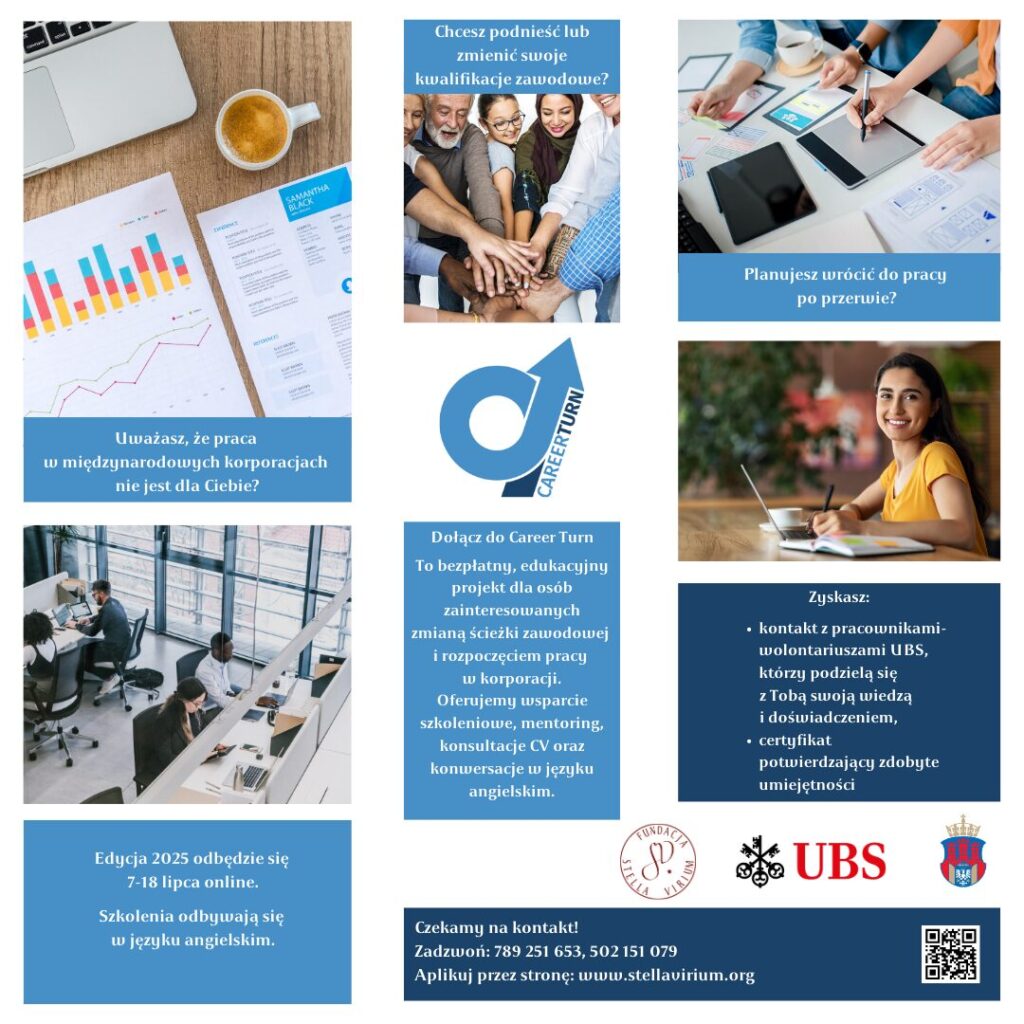 Career Turn - bezpłatny projekt dla osób szukających nowej ścieżki zawodowej