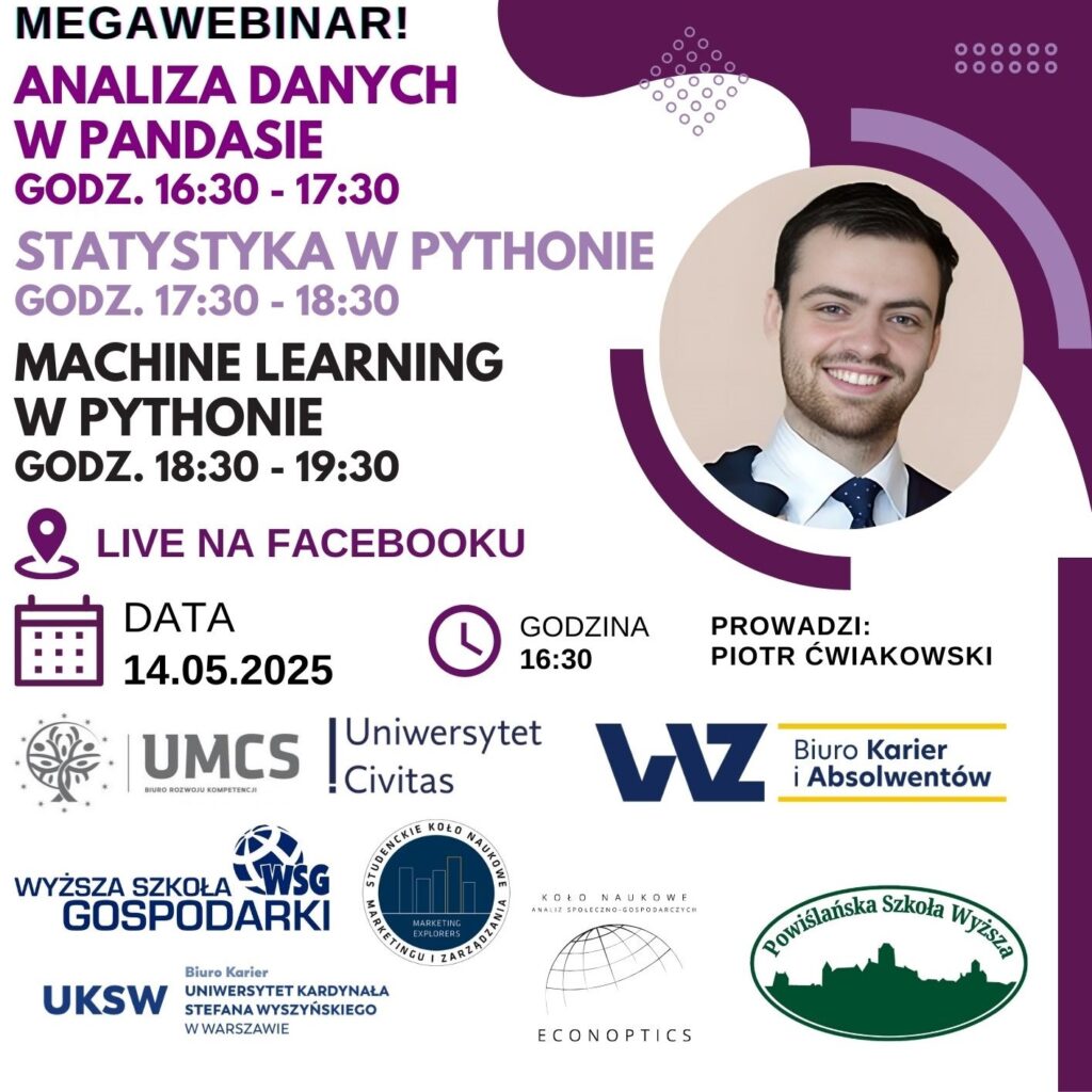 Bezpłatne webinary informatyczne dla studentów i absolwentów