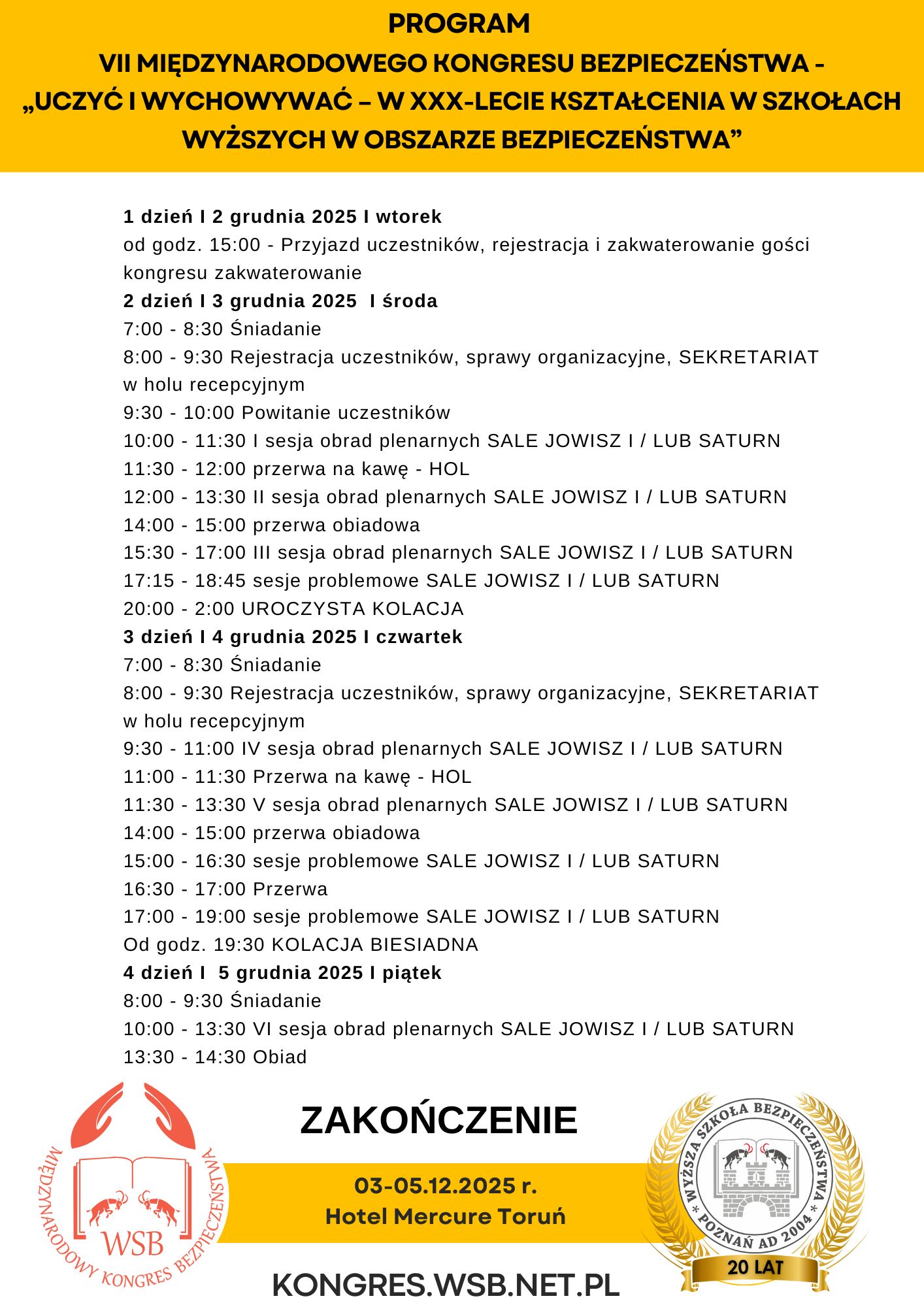 Program kongresu 2025 