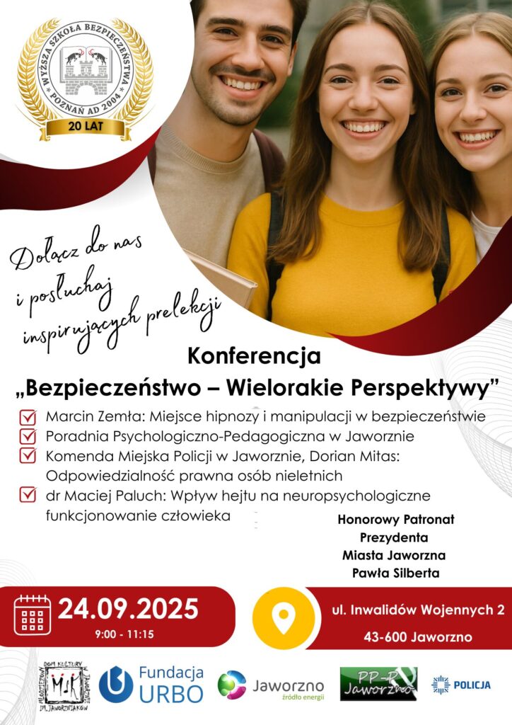 Konferencja „Bezpieczeństwo - wielorakie perspektywy” plakat