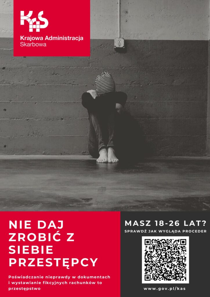 plakat - nie daj zrobić z siebie przestępcy